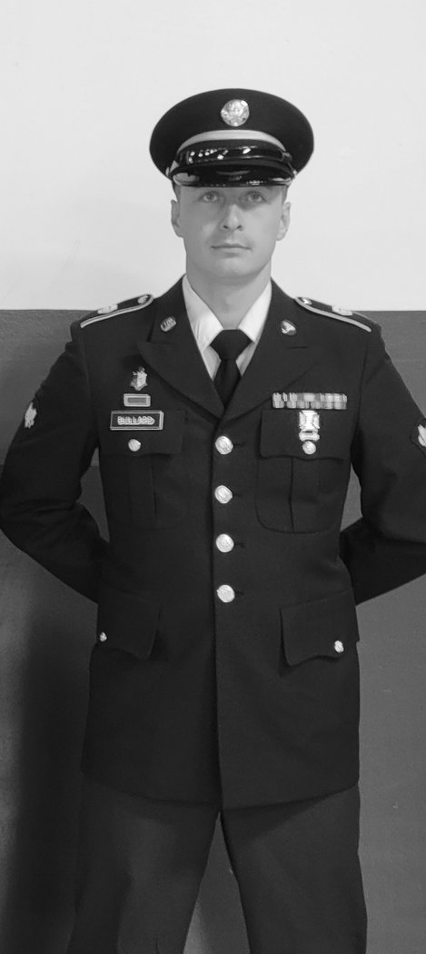 Caleb Bullard in U.S. Army service uniform.